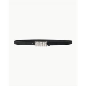 NEW FRAME women's sculptural skinny belt in black